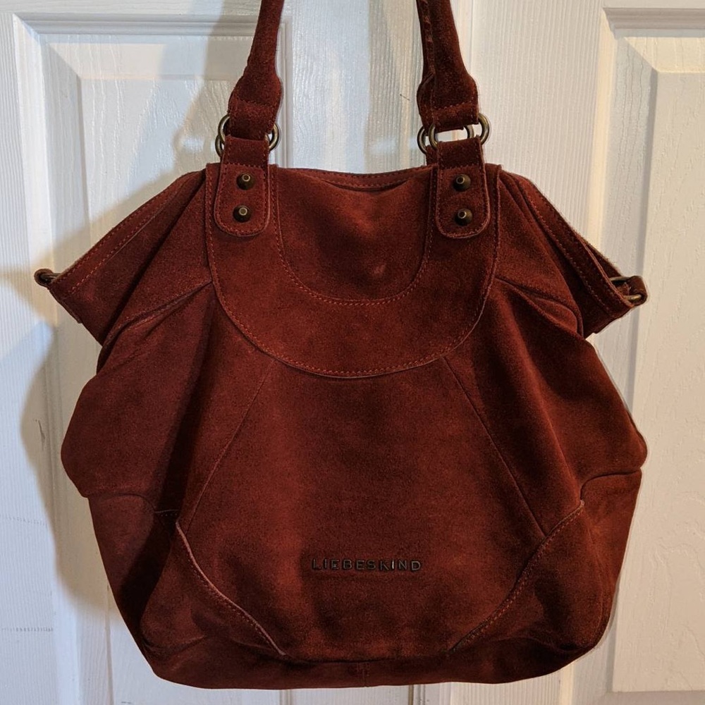 Liebeskind suede large hobo crossbody